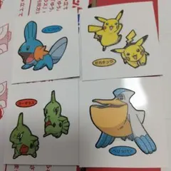 ポケモンパンシールデコキャラシール４枚セット