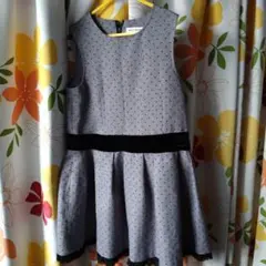 130　卒園式　入学式　フォーマル　ワンピース　グレー
