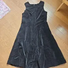 ト*シ様 ノースリーブベルベットロングワンピース