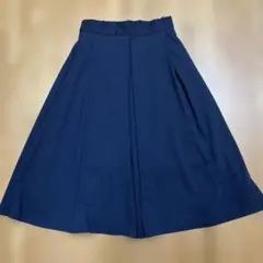 GU フレアスカート ネイビー S 膝丈のサムネイル