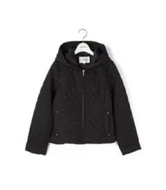 新品未使用　レッセパッセ　ブラック黒　フード付きキルティングジャケット