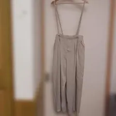 studio CLIP ベージュ サロペット