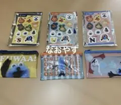 パペットスンスン スシロー コラボ クリアポーチ＆シール　3種類　コンプリート