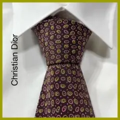 TG2839 Christian Dior パターン柄 シルク ネクタイ