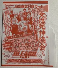 初期キズ有　2007年　Vジャンプ　10月号　付録カード　ブリーチ　女性死神協会 未開封・未使用】BLEACH 女性死神協会 J-011 Vジャンプ付録 - メルカリ