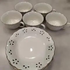 未使用 ハルモニア 陶器製 皿 ボウル 深皿 小皿 中皿 セット