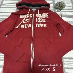 Abercrombie&Fitch パーカー　裏起毛　フルジップ　ダメージ加工
