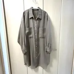 green label relaxing シアーロングシャツ