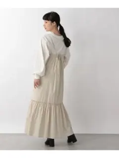 ローリーズファーム　ティアードキャミワンピース⭐︎アイボリー