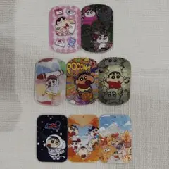 ８枚セット アクリルプレート チャーム デコパ ハンドメイドしんちゃん