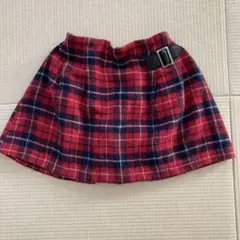 ネクスト　チェックスカート　120 赤