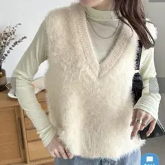 DISCOAT　フェザーヤーンチュニックベスト