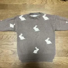 Konges Slojd ウサギ柄セーター 2Y 90-100cm