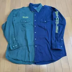 WRANGLER 90s ラングラー BDウエスタンシャツ クレイジーパターン