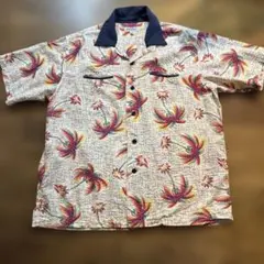 美品 サンサーフ 半袖アロハシャツ レーヨン ヤシの木