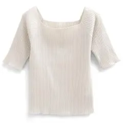 GRL スクエアネック リブニットトップス サマーニット 新品未使用