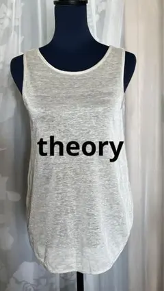 theory ゴールドラメ　スリット入りタンクトップ　size38のサムネイル