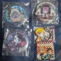 鬼滅の刃ラバーキーホルダー、シールまとめ売りセット