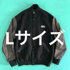 米国製 Holloway 袖革 スタジアムジャンパー ホロウェイ アメカジ 古着