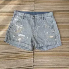 Denim & Supply ラルフローレン ヒッコリー ショートパンツ 26のサムネイル