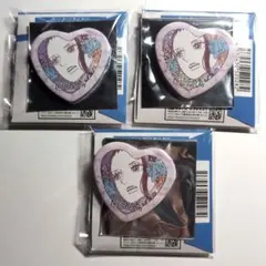 ワンピース　サンジのここがオールブルーだ ハート缶バッジ コレクション　ロビン