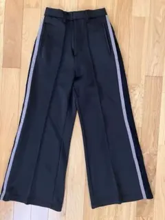 HARE ブラック レースサイドラインパンツ