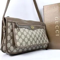 希少 オールドグッチ ショルダーバッグ GGスプリーム カメラバッグ