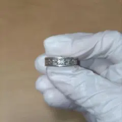 MK 925シルバー 花模様リング 13号くらい