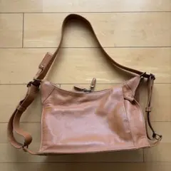 【マザーハウス】レザー ショルダーバッグ ブラウン