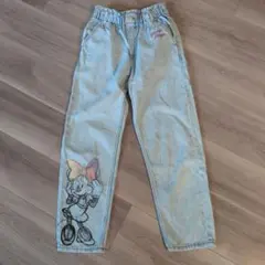 H&M ミニーマウス イラストジーンズ　8-9y 130cm