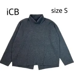 【size S】 iCB タートルネック　カシミヤウール　ニット　グレー