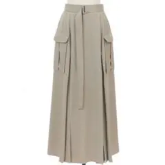 cocodeal ミリタリープリーツスカート