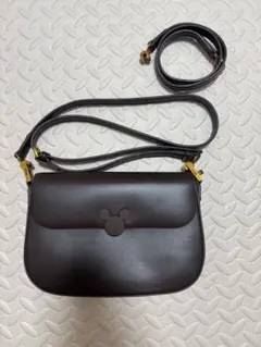 Disney ショルダーバッグ ダークブラウン