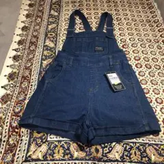 新品 ストレッチ デニム サロペット 140