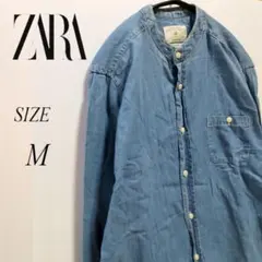 ZARA MAN 春夏用　薄手　デニムカジュアル　コットンシャツ　M