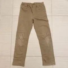 ユニクロ　ストレートジーンズ　カーキ XL 150㎝サイズ