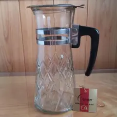 ピッチャー　水差し　ウォーターポット　昭和レトロ　新品未使用　シック　アデリア