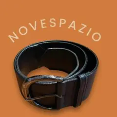 NOVESPACIO ノーベスパジオ レザーハラコベルト ブラックのサムネイル