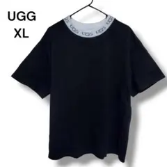 UGG ヘビーウエイト 半袖 Tシャツ XL 黒 白 短丈 ボックスシルエットのサムネイル