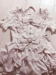 LIZLISA フロントカシュクールBIGリボンセットアップ
