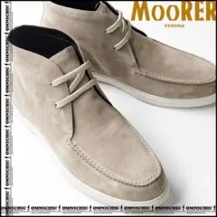 15.7万カシミヤ裏地MOORERムーレーモカシンレザーブーツ42/27cm - メルカリ