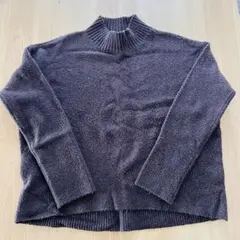 ユニクロ スフレヤーンモックネックセーター