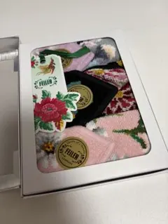 FEILER 花柄ハンカチ 4枚セット ギフトボックス入り