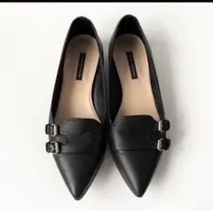 Fabio Rusconi ローヒール ベルト パンプス 36 金具 23