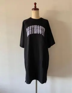 DARTMOUTH ロゴ 半袖ワンピース ブラック Fサイズのサムネイル