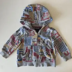 TOMMY／トミーヒルガー　フード付き長袖パーカー　80 18M