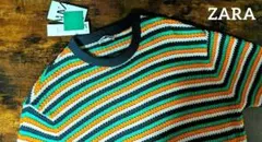 《新品未使用》ZARA ボーダーセーター Lサイズ ストライプニットセーター