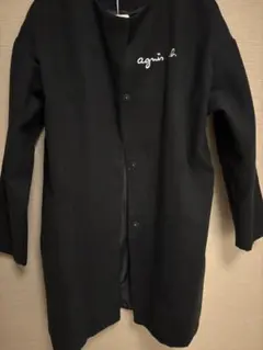 agnès b. ブラック ノーカラージャケット