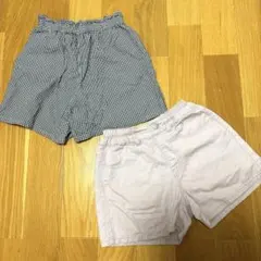 UNIQLO ハーフパンツ 2枚セット 130cm 女の子　夏