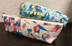 ハンドメイド　ペンケース　動物柄